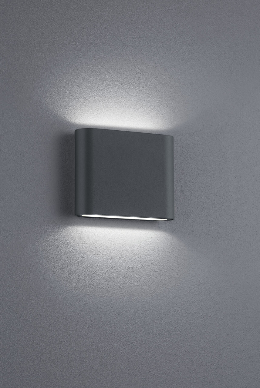 Aplica de perete pentru exterior Thames II, TRIO, 11.5x9 cm, 2.5W, 1x SMD, aluminiu, antracit - imagine 3